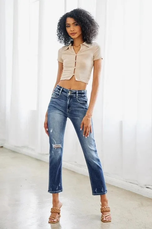 KanCan High-Rise Skinny Straight