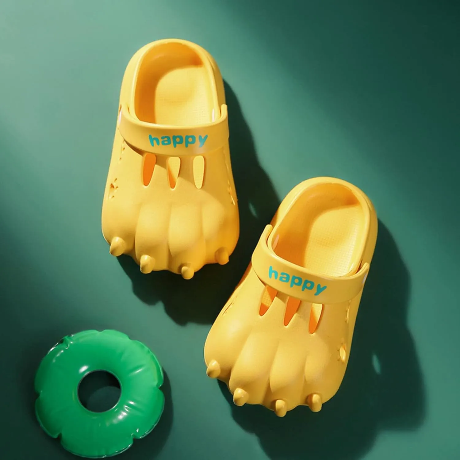 Kids Dinosaur Slippers Kids Garden Beach Dinosaur Clogs Summer Cute Indoor Toddler Close Toe Sandals Boys
