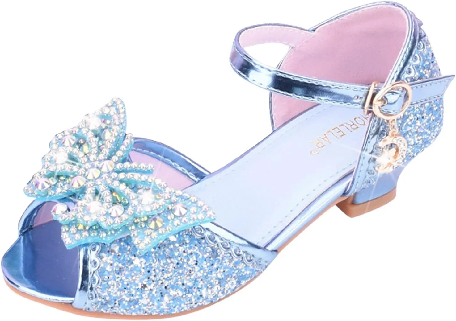 Kids Girls Glitter Butterfly Sandals Sequin hinestone Dress Shoes Little/Big Kids Fashion Girls Slippers Clog