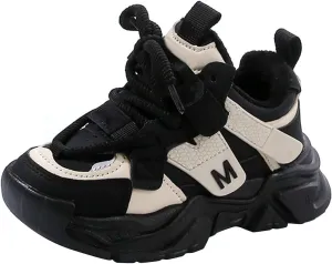 Kids Platform Sneakers Baby Toddler Tennis Running Athletic Protective Walking Lace Up Comfortable Softy Spring Shoes