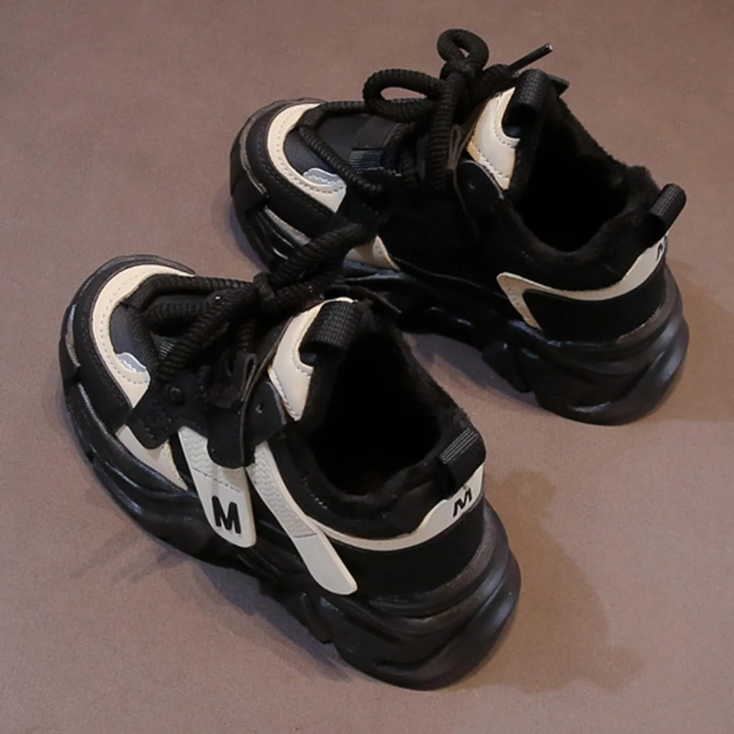 Kids Platform Sneakers Baby Toddler Tennis Running Athletic Protective Walking Lace Up Comfortable Softy Spring Shoes