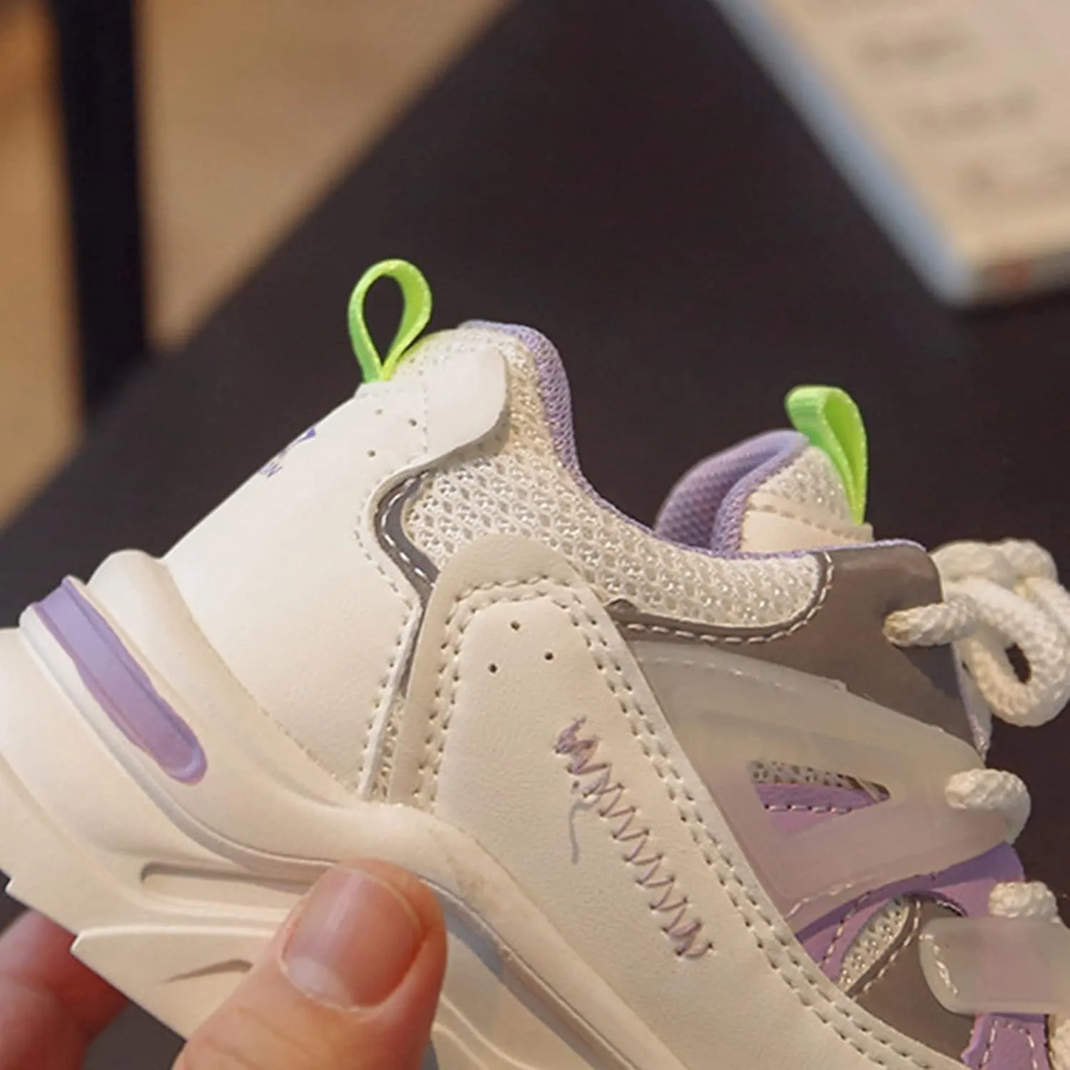Kids Shoes Fashion Children Sports Shoes Boys and Girls Round Toe Thick Low Top Tied Shoes for Toddlers