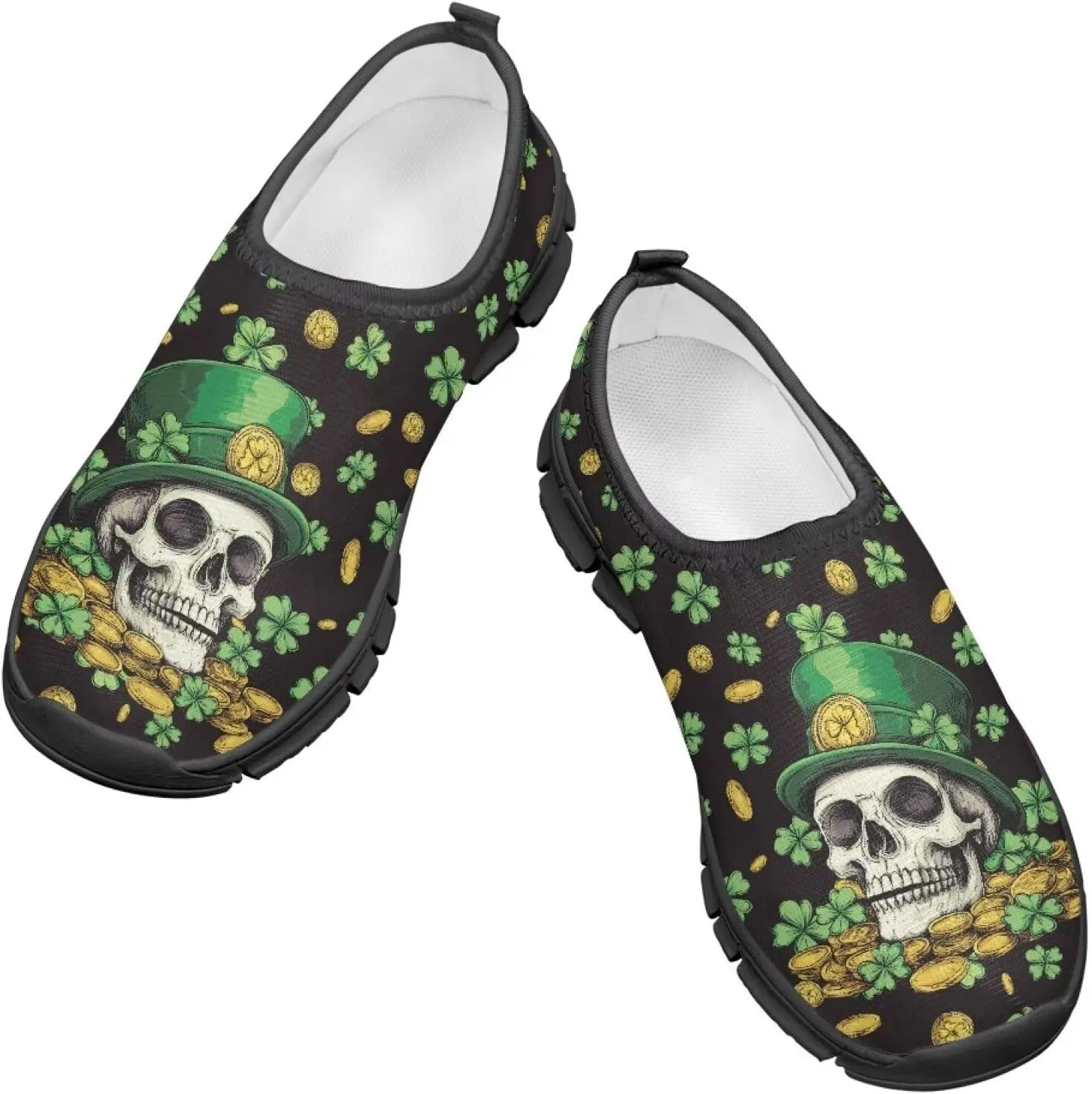 Kids St Patrick's Day Shoes Boys Slip On Sneakers Cool Athletic Shoes