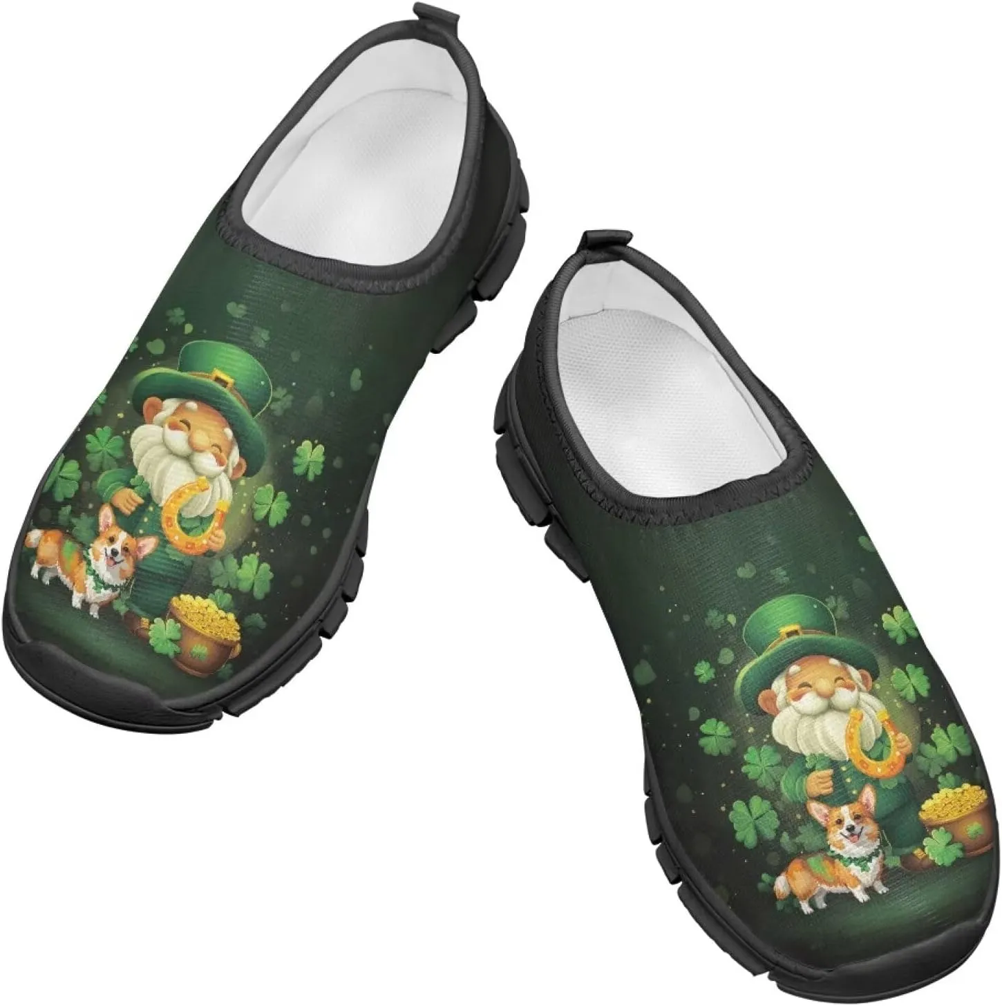 Kids St Patrick's Day Shoes Boys Slip On Sneakers Cool Athletic Shoes