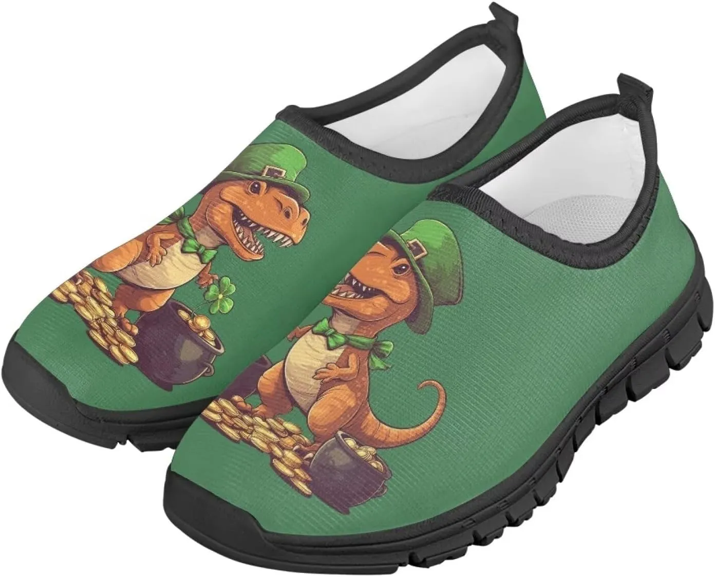 Kids St Patrick's Day Shoes Boys Slip On Sneakers Cool Athletic Shoes