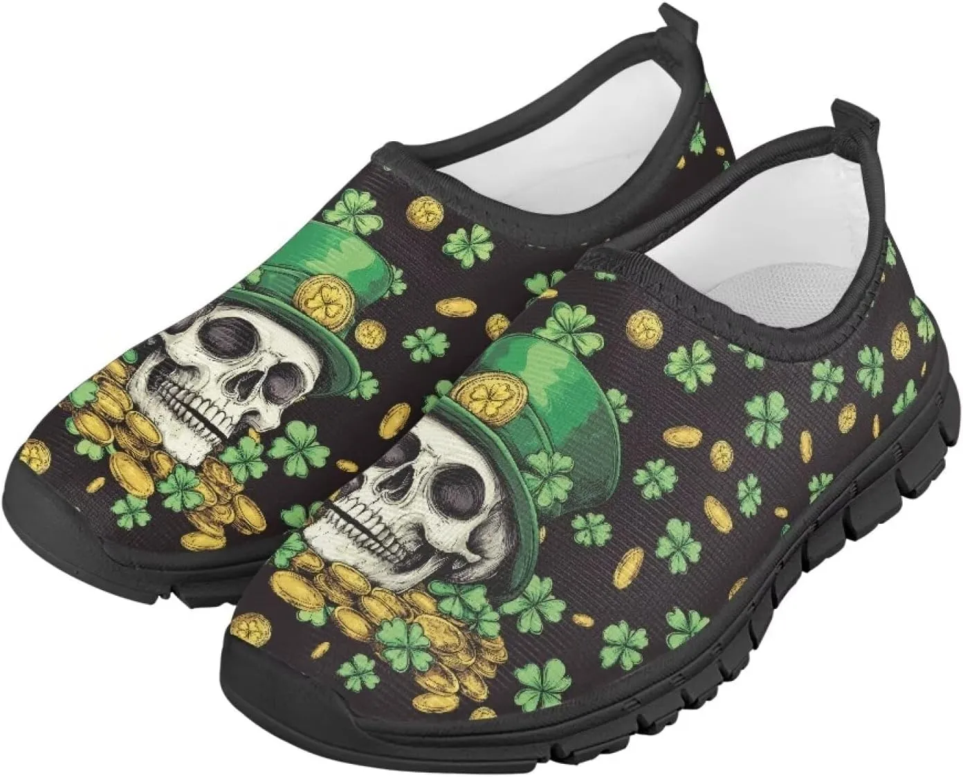 Kids St Patrick's Day Shoes Boys Slip On Sneakers Cool Athletic Shoes