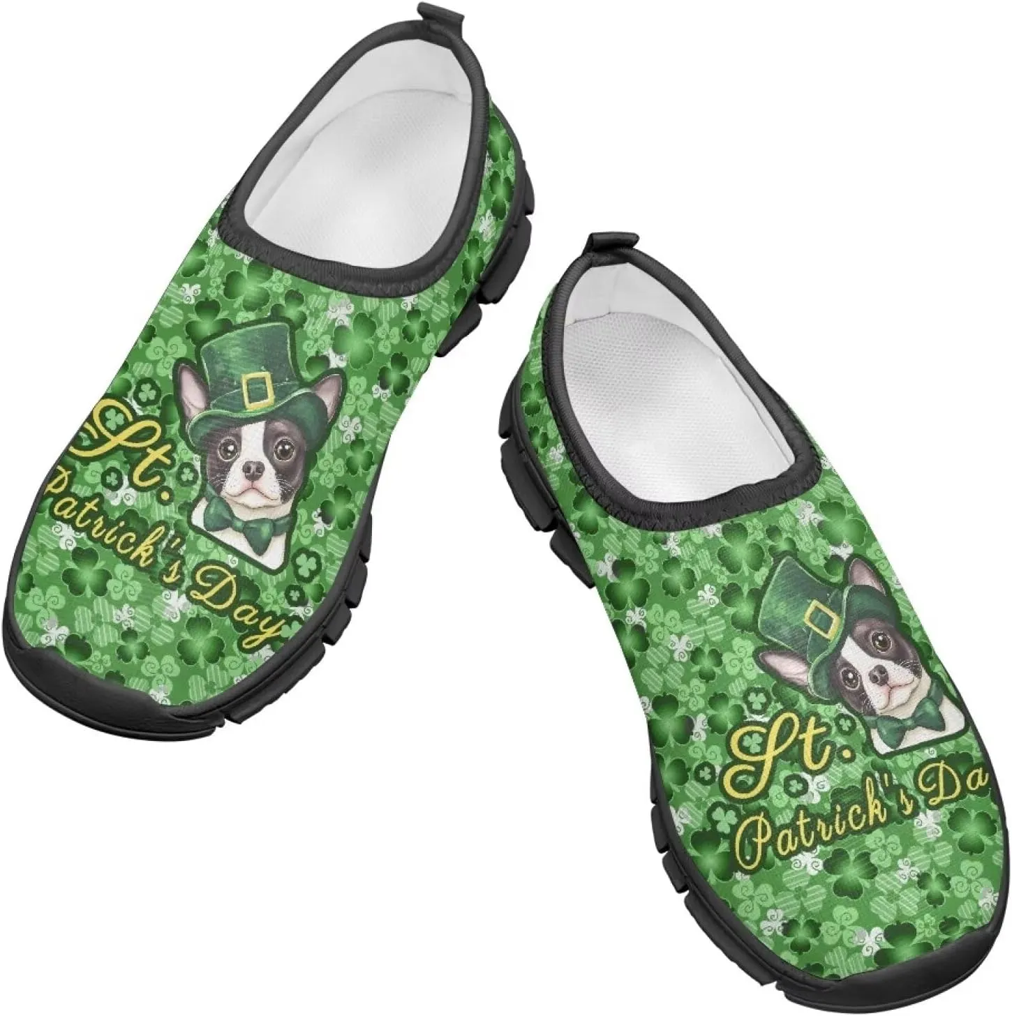 Kids St Patrick's Day Shoes Boys Slip On Sneakers Cool Athletic Shoes
