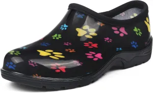 landchief Women's Garden Shoes Waterproof Garden Clogs for Women, Comfortable Slip-on Shoes with Cushioned Insole, Non-Slip Work Shoes for Women Outdoor, Gardening and Yard