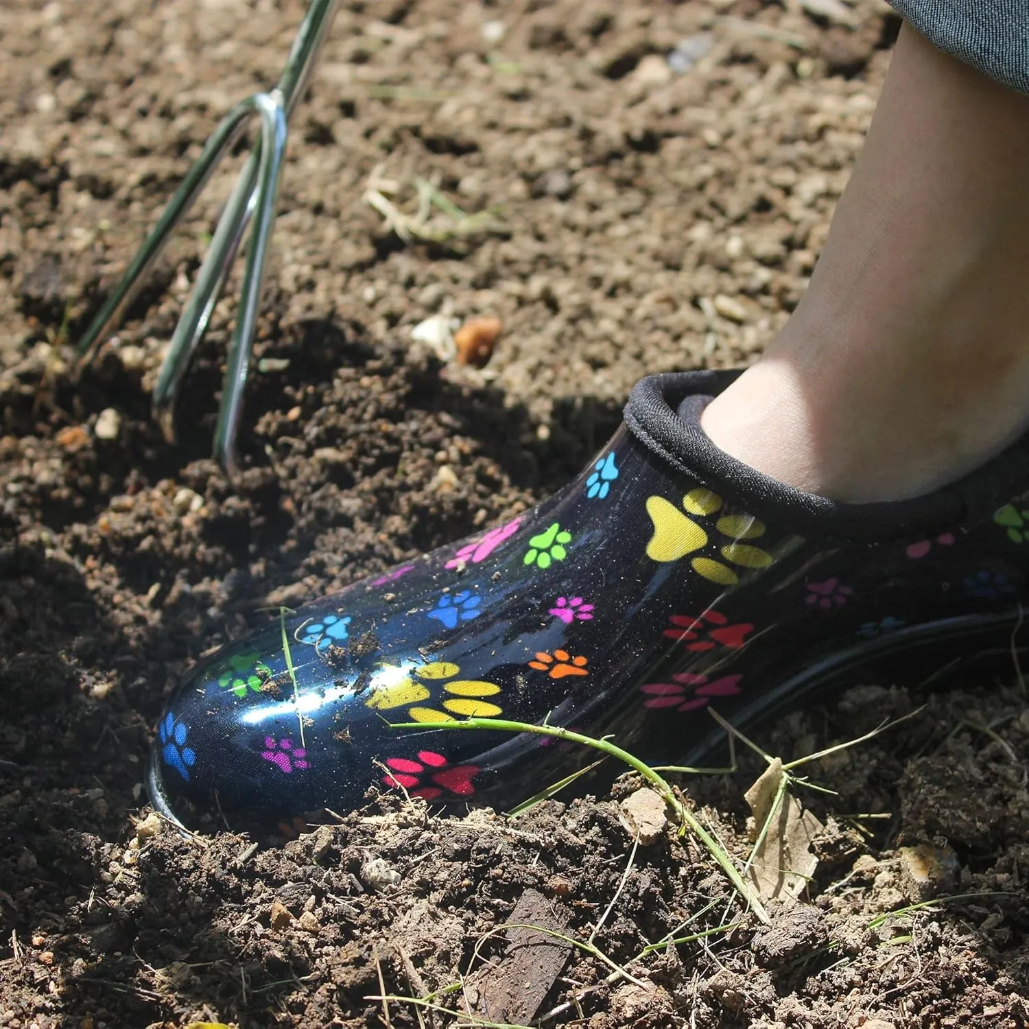 landchief Women's Garden Shoes Waterproof Garden Clogs for Women, Comfortable Slip-on Shoes with Cushioned Insole, Non-Slip Work Shoes for Women Outdoor, Gardening and Yard