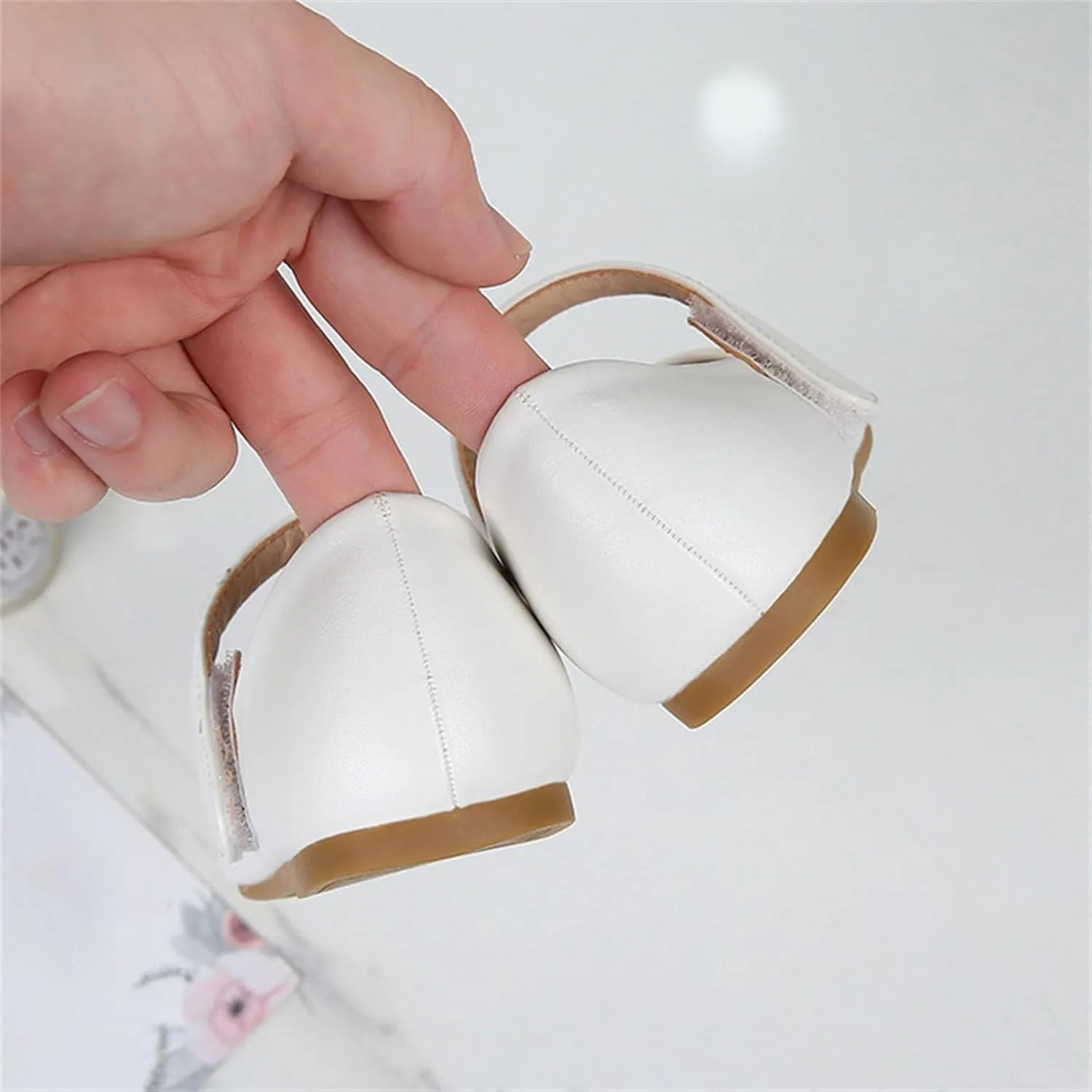 Little Kids Girls Dress Pumps Glitter Sequins Princess Low Heels Princess Dress Shoes Party Dance Shoes Sandals