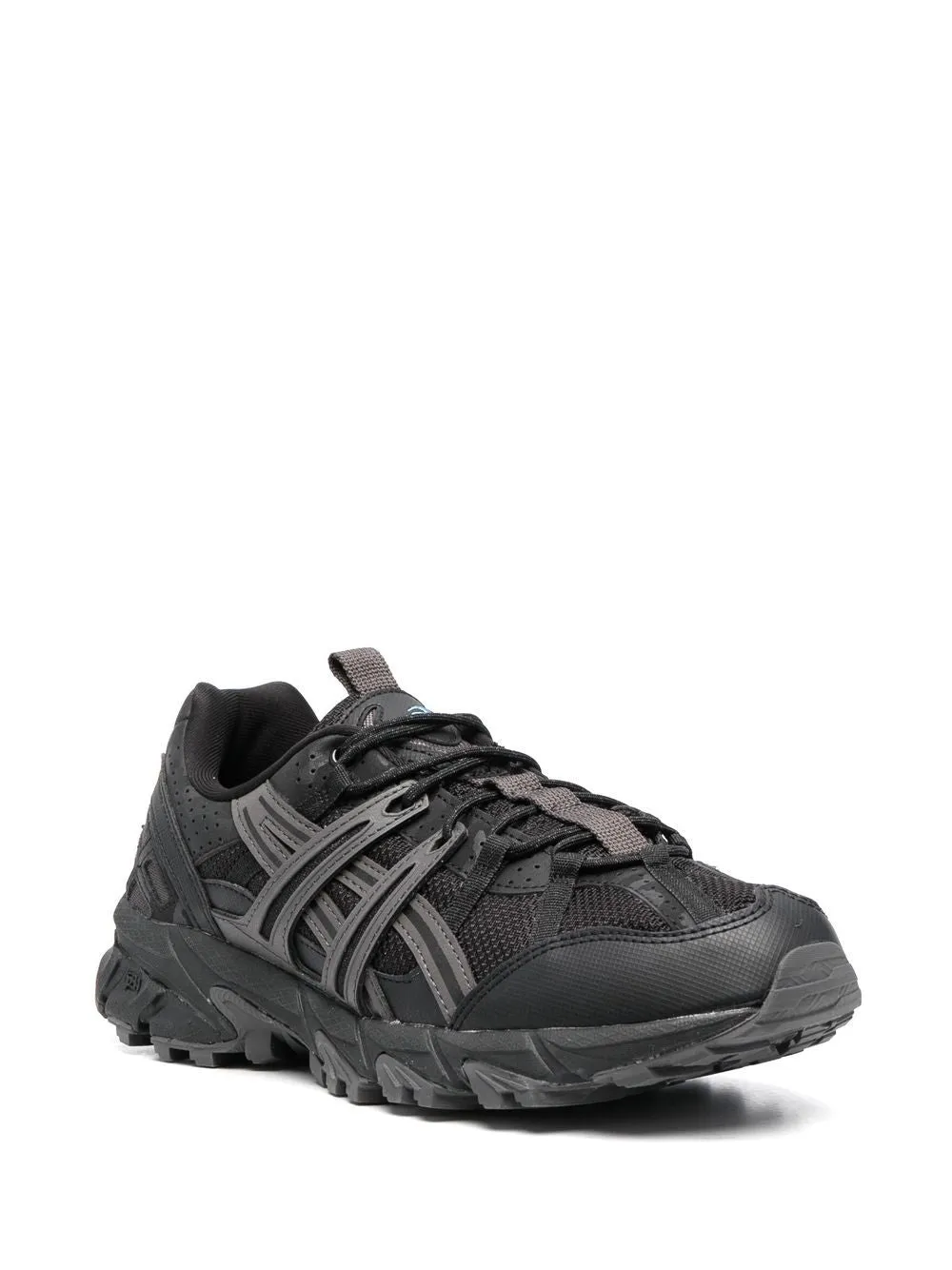 logo-patch lace-up sneakers