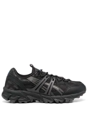 logo-patch lace-up sneakers