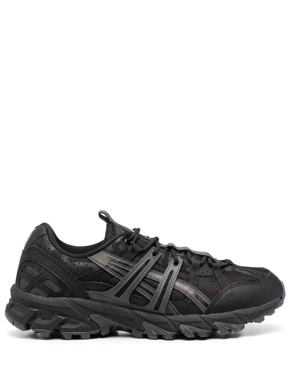 logo-patch lace-up sneakers
