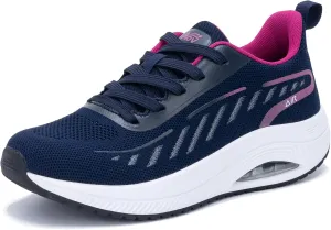 MAFEKE Women's Walking Shoes with Arch Support for Plantar Fasciitis, Comfortable Tennis Breathable Orthotic Non Slip Fashion Sneakers for Woman Foot Pain Relief US 6-11