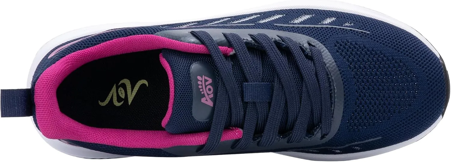 MAFEKE Women's Walking Shoes with Arch Support for Plantar Fasciitis, Comfortable Tennis Breathable Orthotic Non Slip Fashion Sneakers for Woman Foot Pain Relief US 6-11
