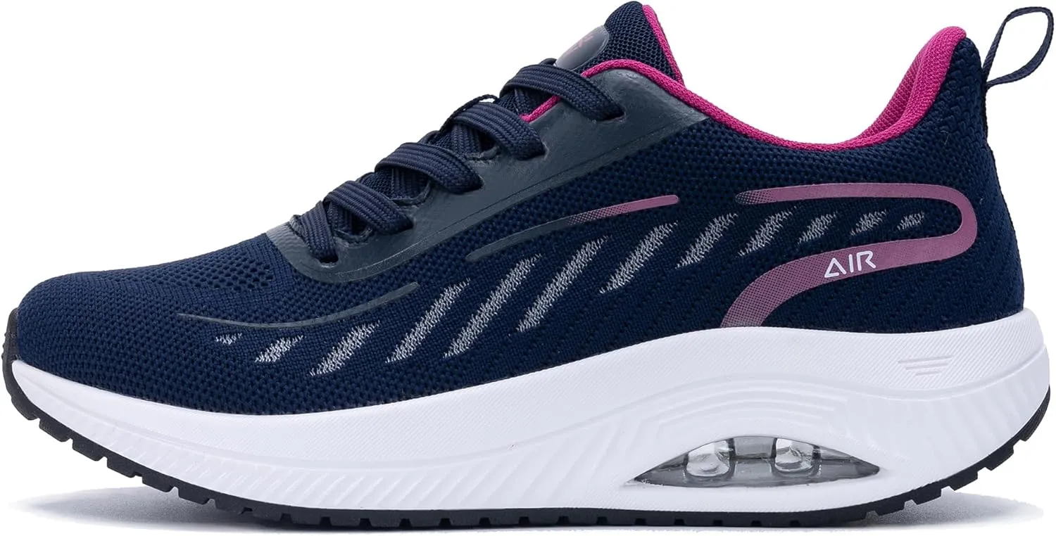 MAFEKE Women's Walking Shoes with Arch Support for Plantar Fasciitis, Comfortable Tennis Breathable Orthotic Non Slip Fashion Sneakers for Woman Foot Pain Relief US 6-11