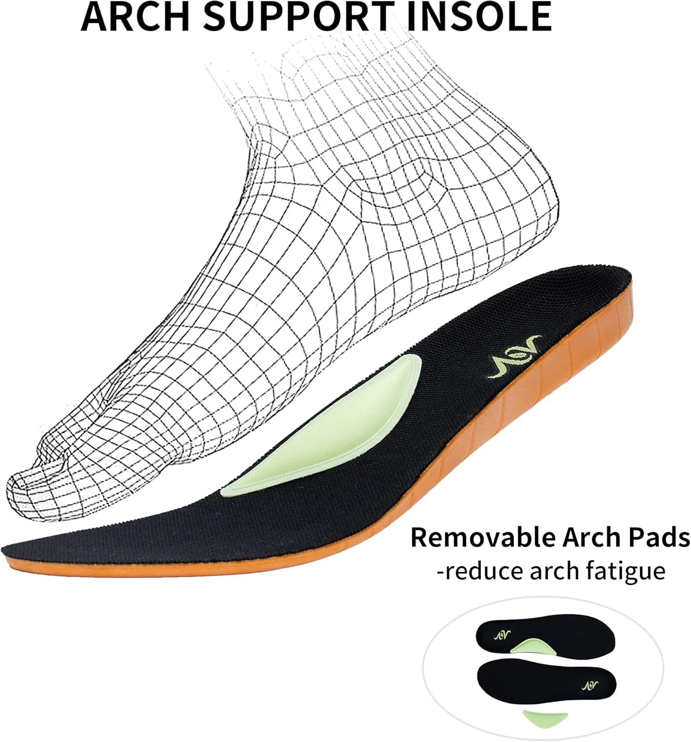 MAFEKE Women's Walking Shoes with Arch Support for Plantar Fasciitis, Comfortable Tennis Breathable Orthotic Non Slip Fashion Sneakers for Woman Foot Pain Relief US 6-11