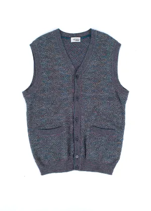 Missoni Wool Blend Button Front V-neck Vest, Men's L