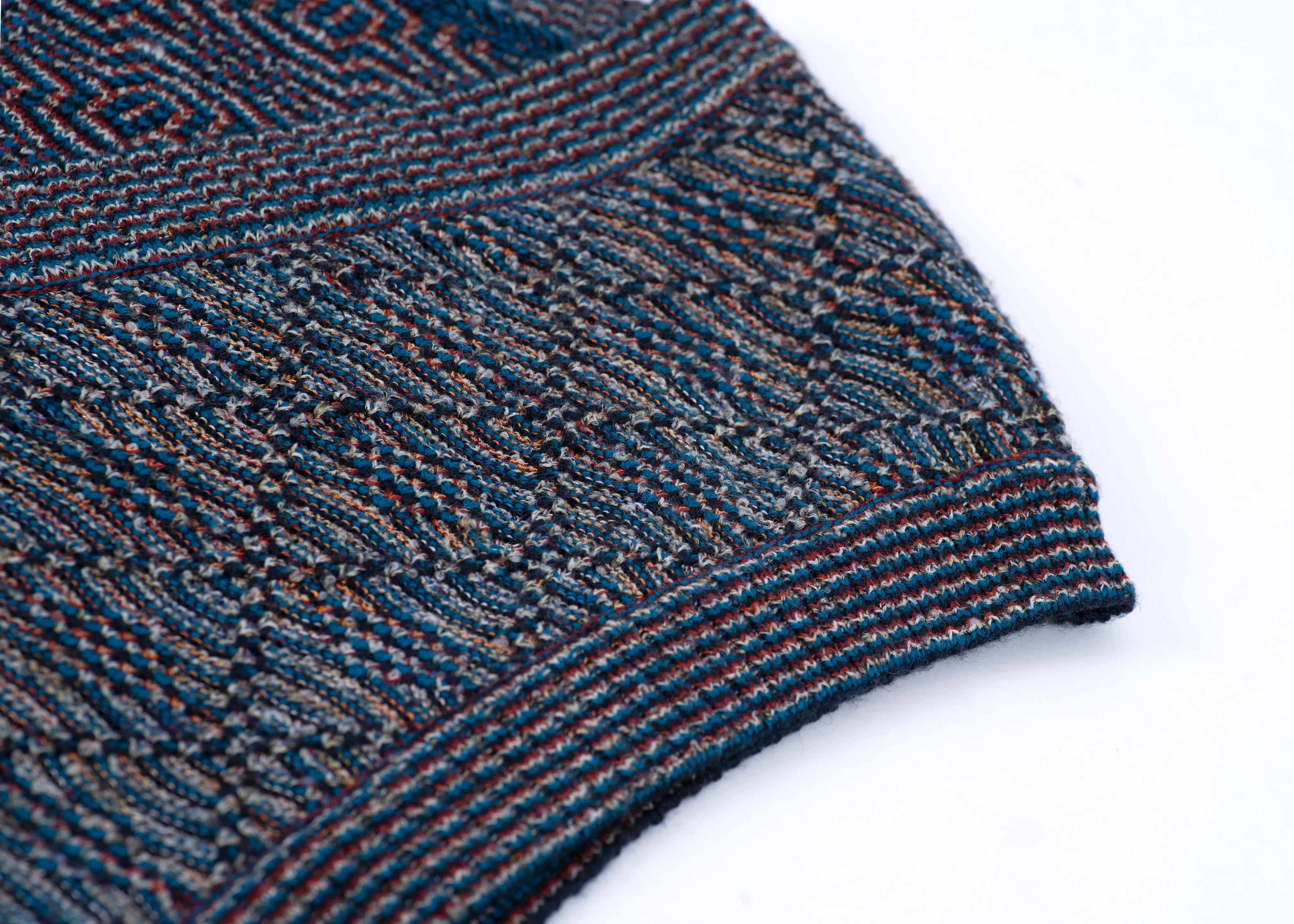 Missoni Wool Blend Button Front V-neck Vest, Men's L
