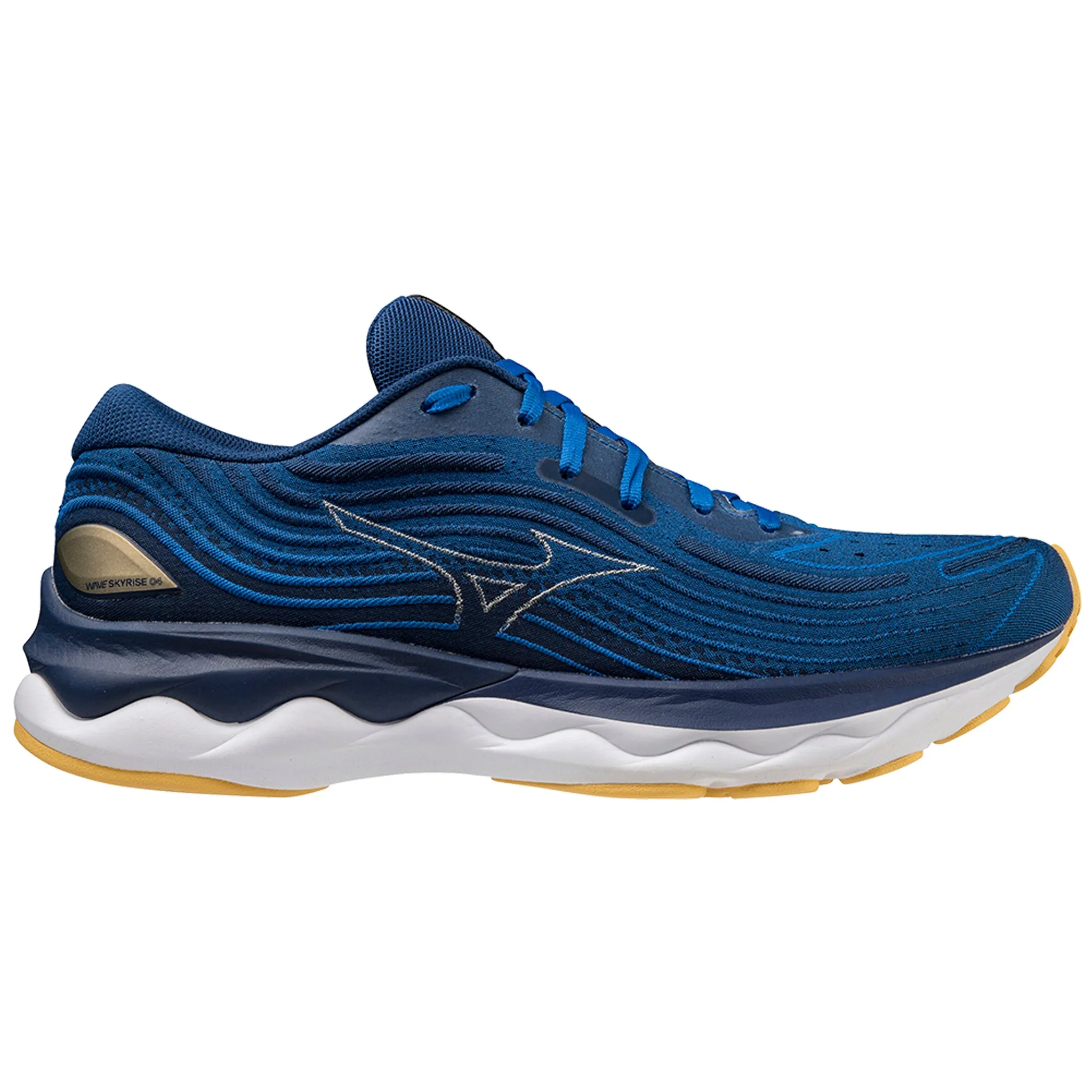 Mizuno Wave Skyrise 4 Men's French Blue Vaporous Gray Gold