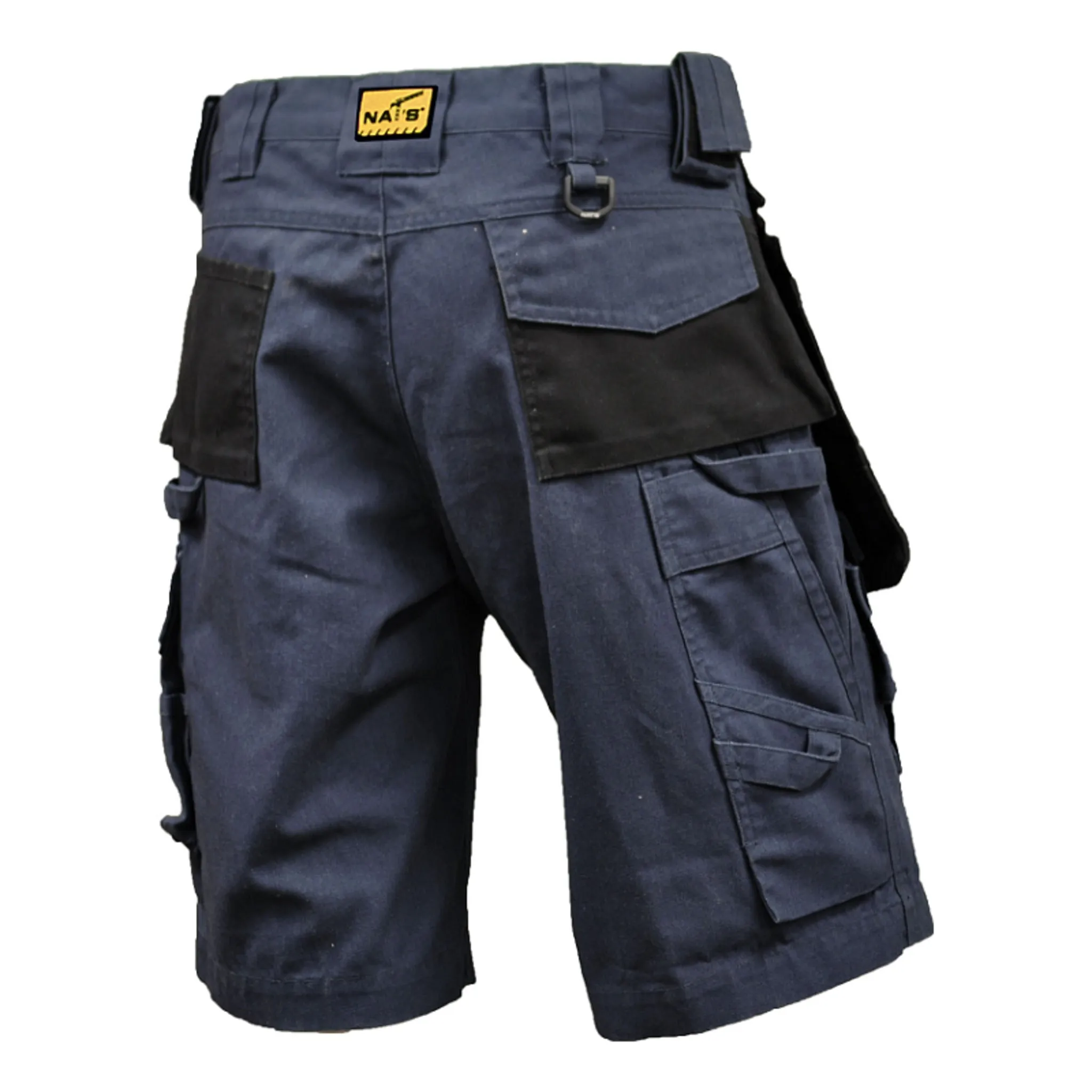 Nats Men’s Work Shorts with Multiple Pockets, Stain and Water Repellent, Durable Canvas Fabric, Comfortable Cut, 11-Inch Inseam | Sizes 30-42