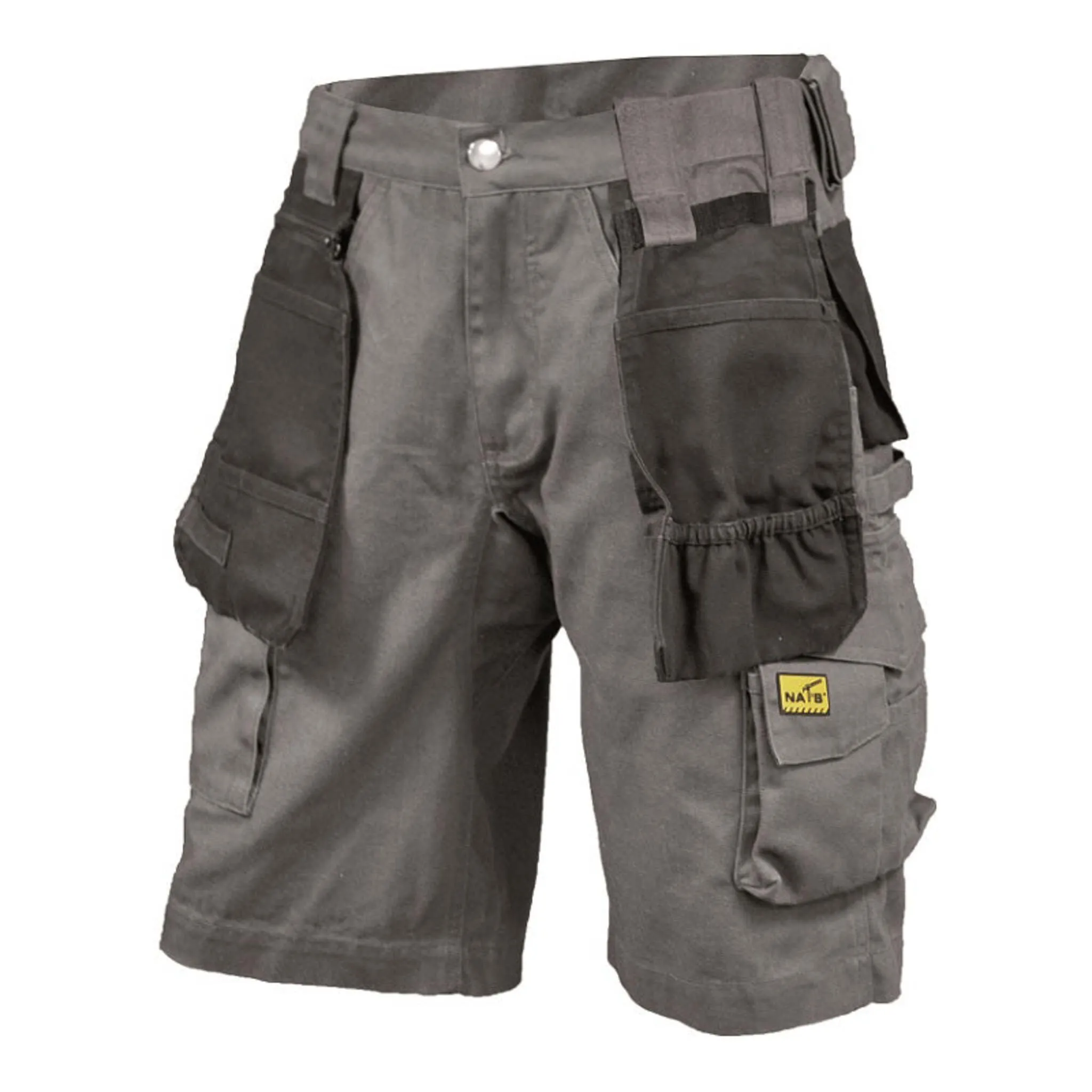 Nats Men’s Work Shorts with Multiple Pockets, Stain and Water Repellent, Durable Canvas Fabric, Comfortable Cut, 11-Inch Inseam | Sizes 30-42