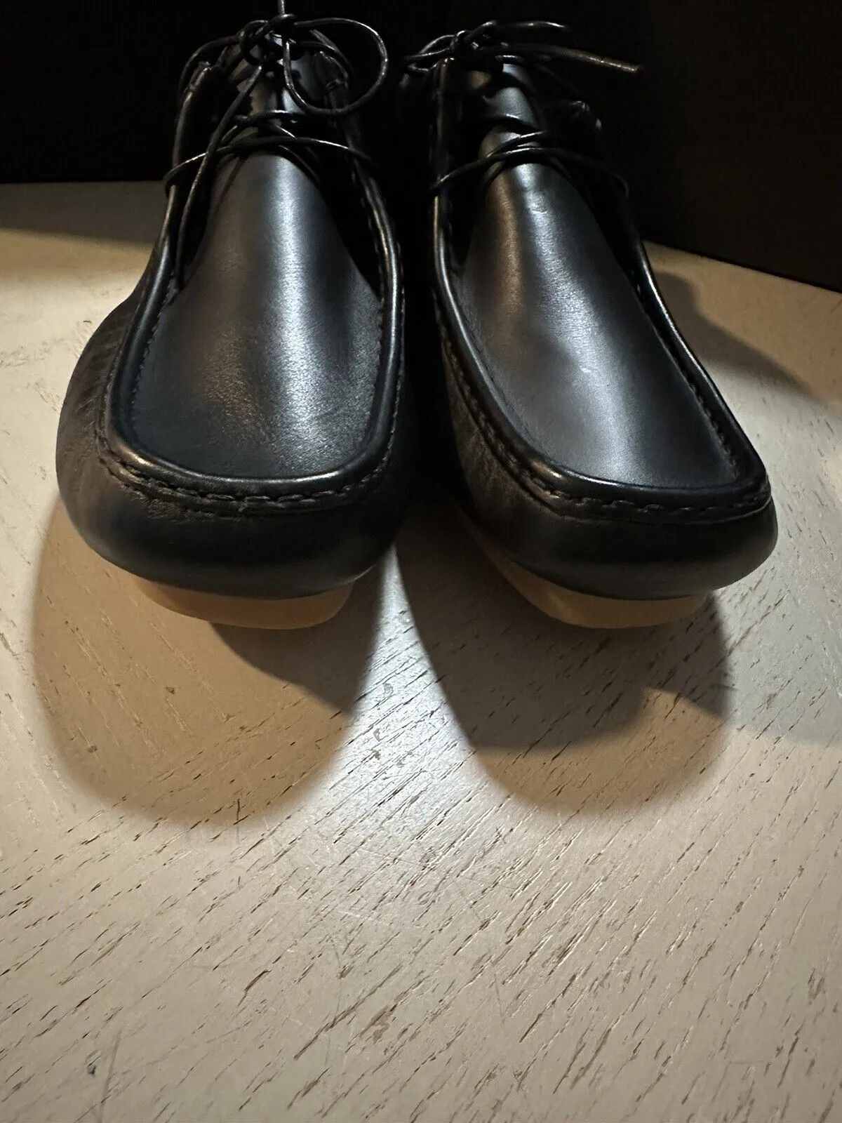 New $760 Bottega Venetta Men Leather Driver Loafers Shoes Black 10 US/43 Eu