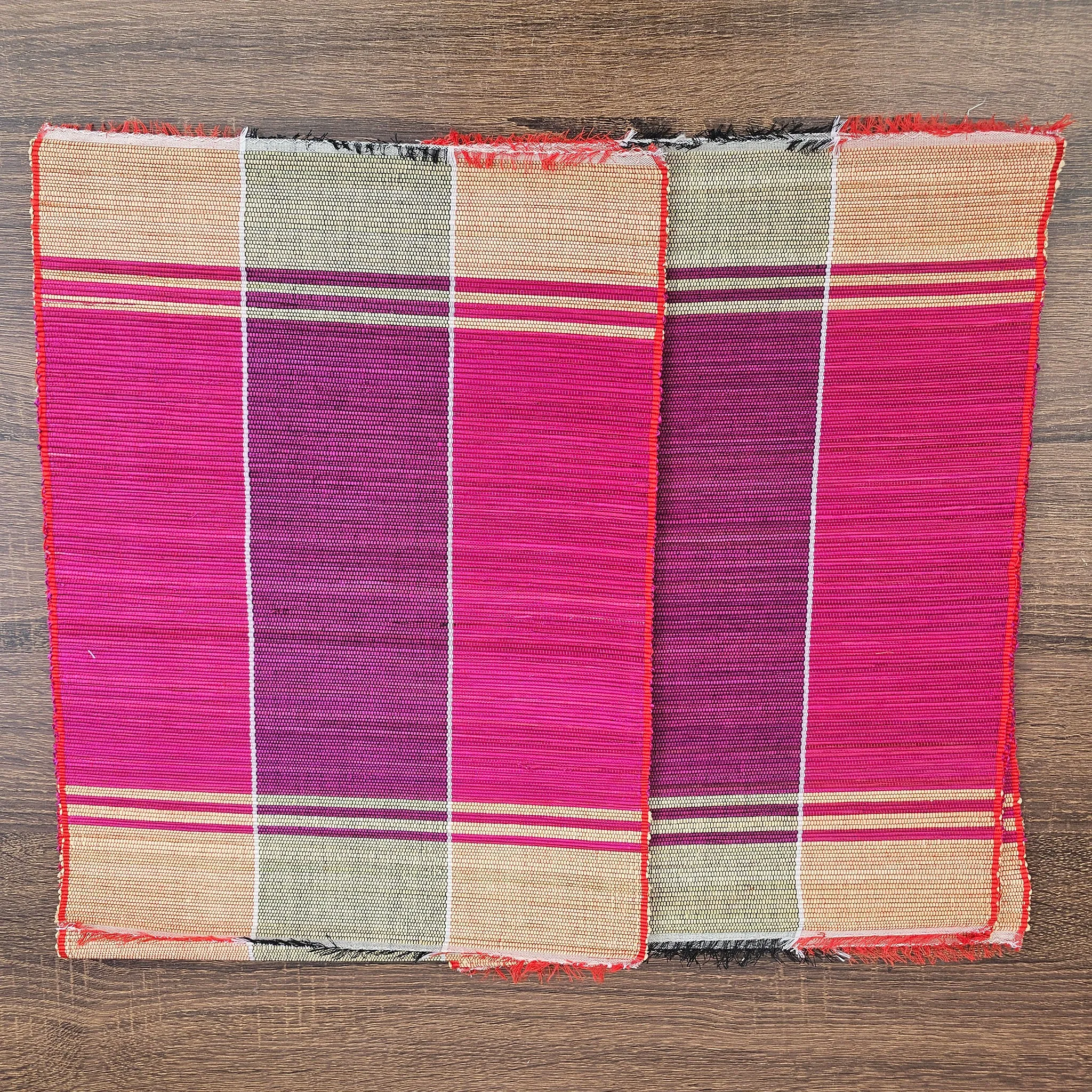 Raffia Table Runner and Placemats - Ugandan tablemat -RTM01_1