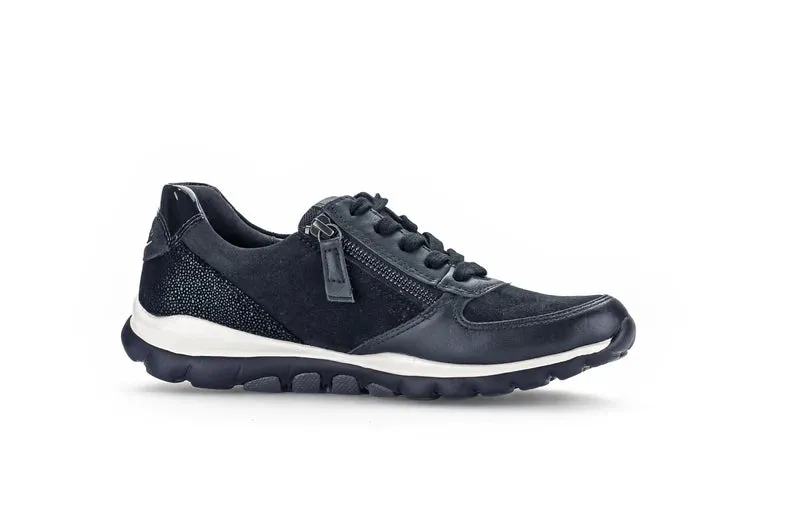 Rolling Soft Navy Blue Zip Up Trainers 36.968.66