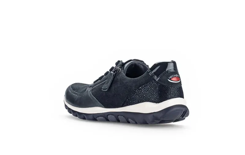 Rolling Soft Navy Blue Zip Up Trainers 36.968.66