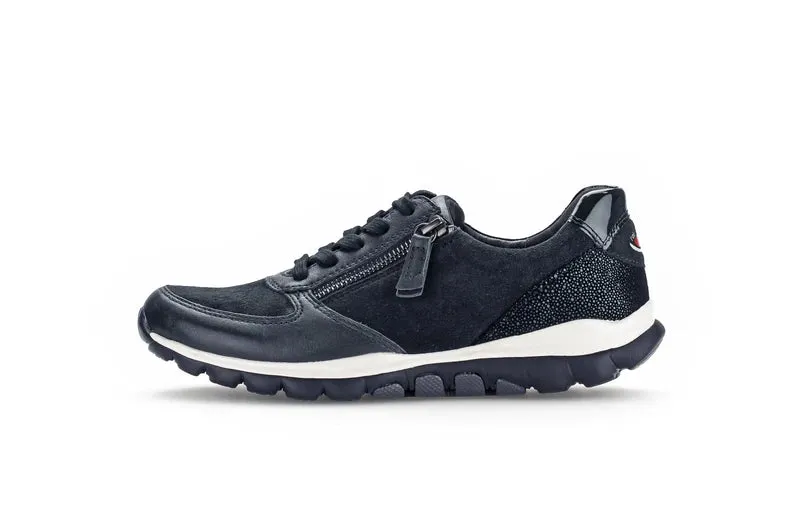 Rolling Soft Navy Blue Zip Up Trainers 36.968.66