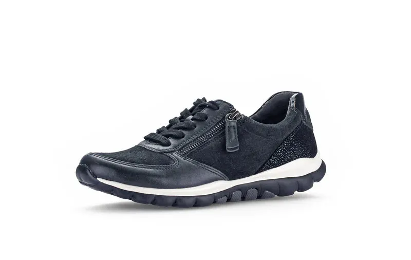 Rolling Soft Navy Blue Zip Up Trainers 36.968.66