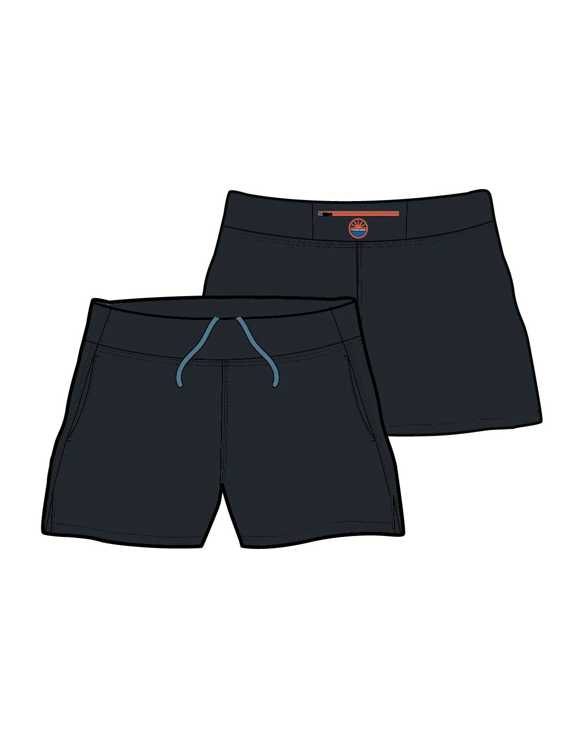 Roundtrip Recycled Trail Short - Black