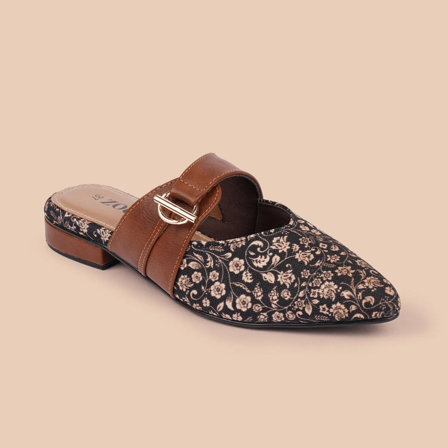 Sanjan Jaali Office Pointed Mule