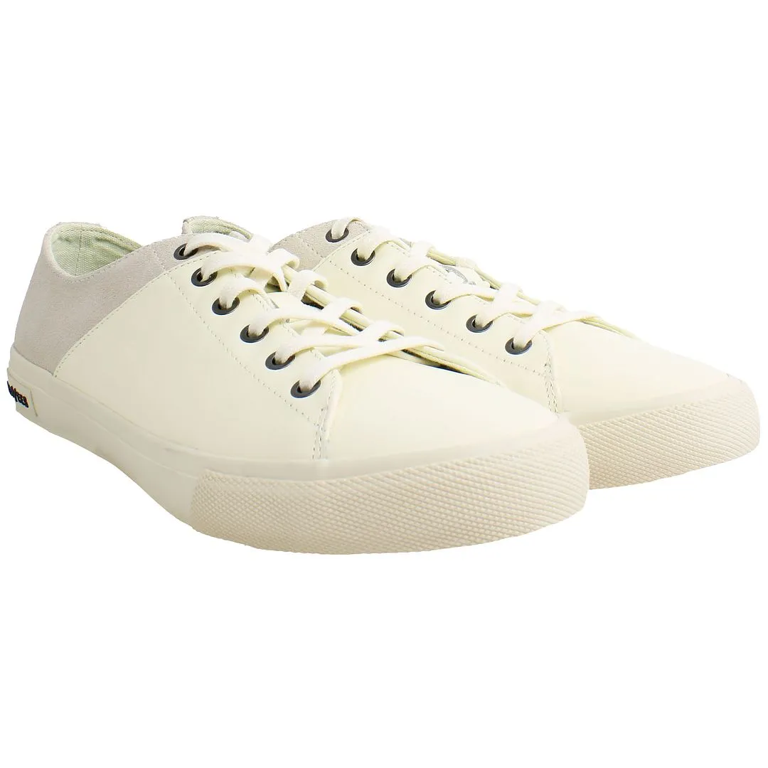 Seavees Monterey Mens White Plimsolls