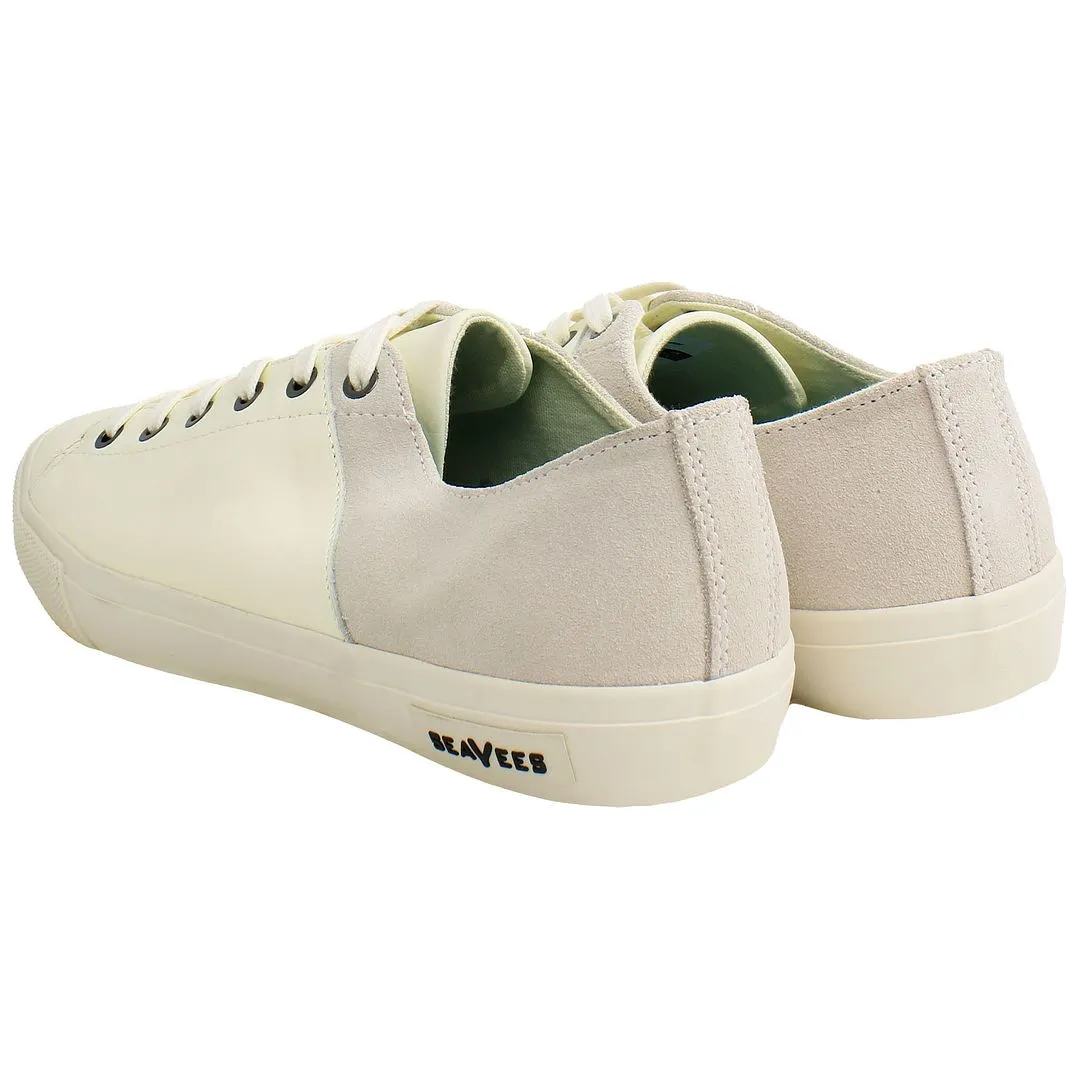 Seavees Monterey Mens White Plimsolls