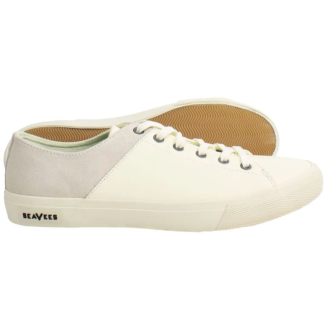 Seavees Monterey Mens White Plimsolls