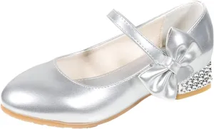 Shoes Low Heel Toddler Girls Dress Shoes Cute Bowknot Patent Mary Jane Flower Girls Wedding School Party Shoes