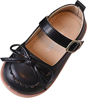 Size 12 Girls Boots Fashion Four Seasons Children Casual Shoes Girls Leather Shoes Flat Bottom Girl Costume Boot Covers