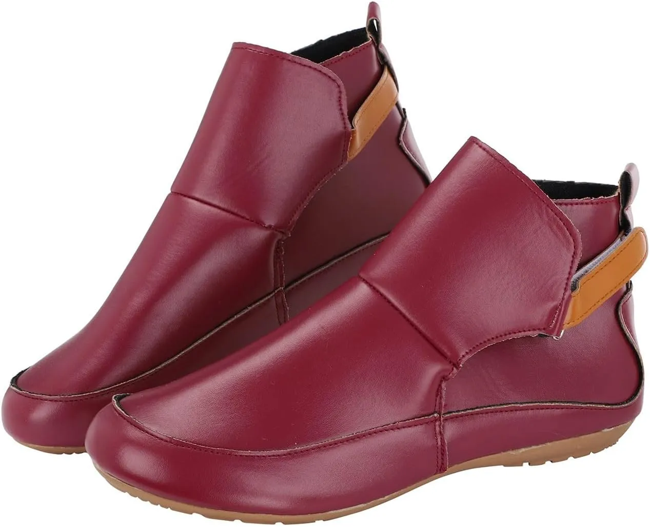 Snow Boots for Women Ankle Heel Booties for Women Womens Cowgirl Boots Square Toe Womens Bootie Round Toe Non Slip Slip On Closed Toe Wide Fit Available