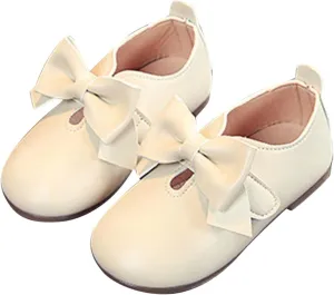 Snow Shoes for Kids Fashion Autumn Girls Casual Shoes Flat Light Hook Loop Solid Color Bow Toddler Girl Boots Size