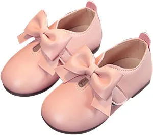 Snow Shoes for Kids Fashion Autumn Girls Casual Shoes Flat Light Hook Loop Solid Color Bow Toddler Girl Boots Size