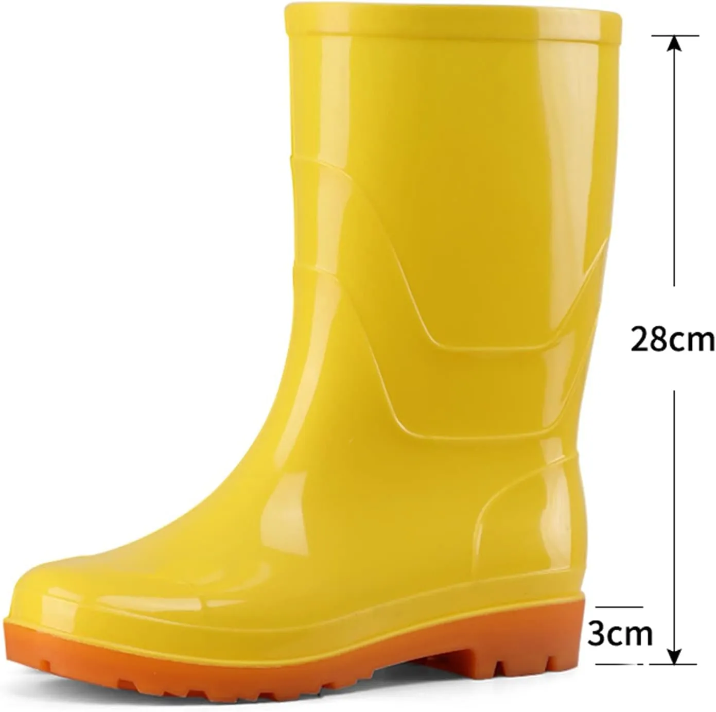 Tall Rain Boots Women Mens Grounded Footwear Boots Ankle Booties Heels Non Slip Work Barefoot Shoes Mid Calf Rain Boots for Women,Waterproof Garden Womens Rain Boots