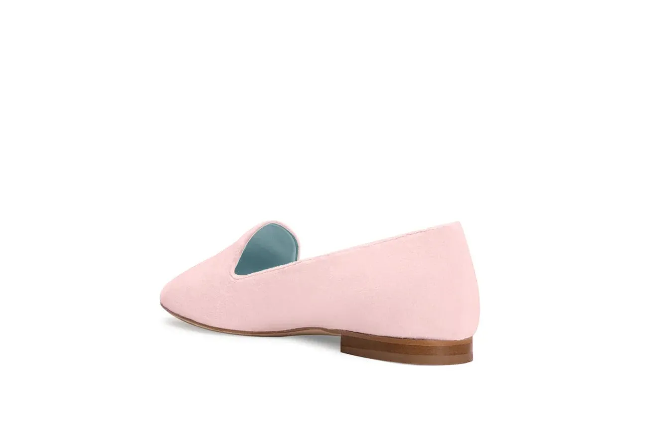 Tara Vegan Velvet Slipper Pumps | Pink