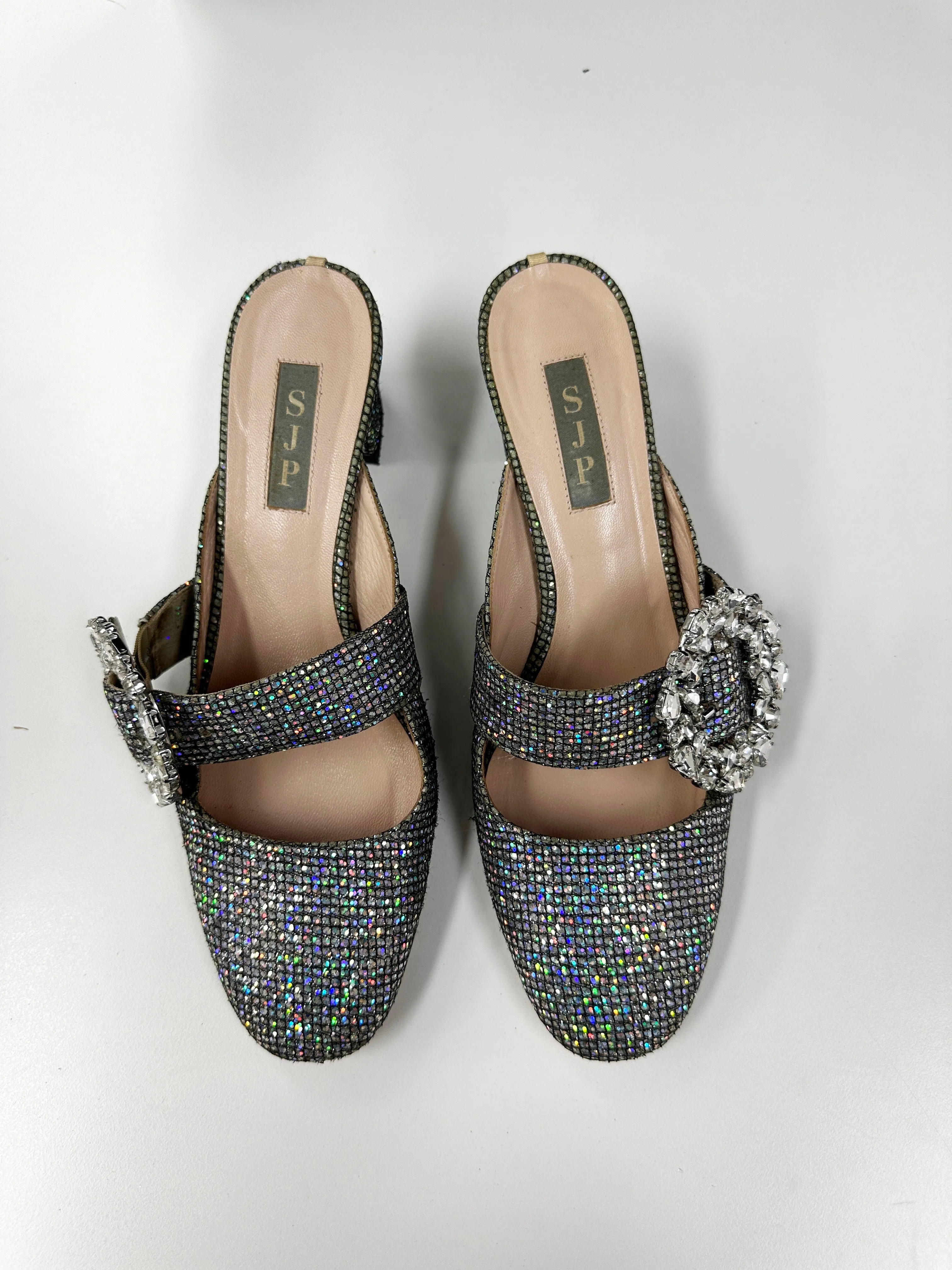 Tartine Embellished Block Heel Mules