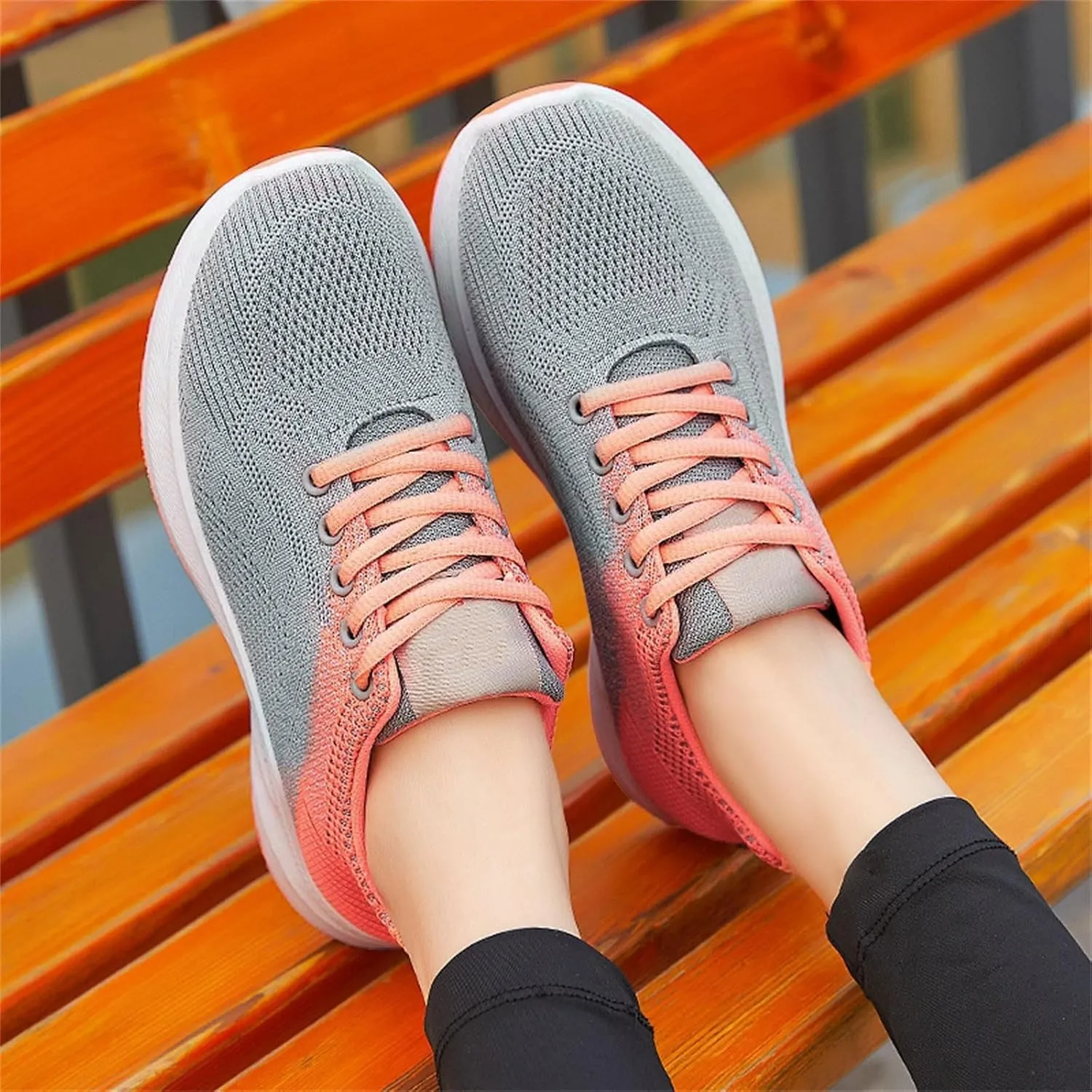 Tennis Shoes for Women, Womens Fashion Sneakers Comfort Wear Orthowear Shoes, Air Cushion Mesh Breathable Sneakers Walking Shoe for Workout Sports Tenis para Mujeres