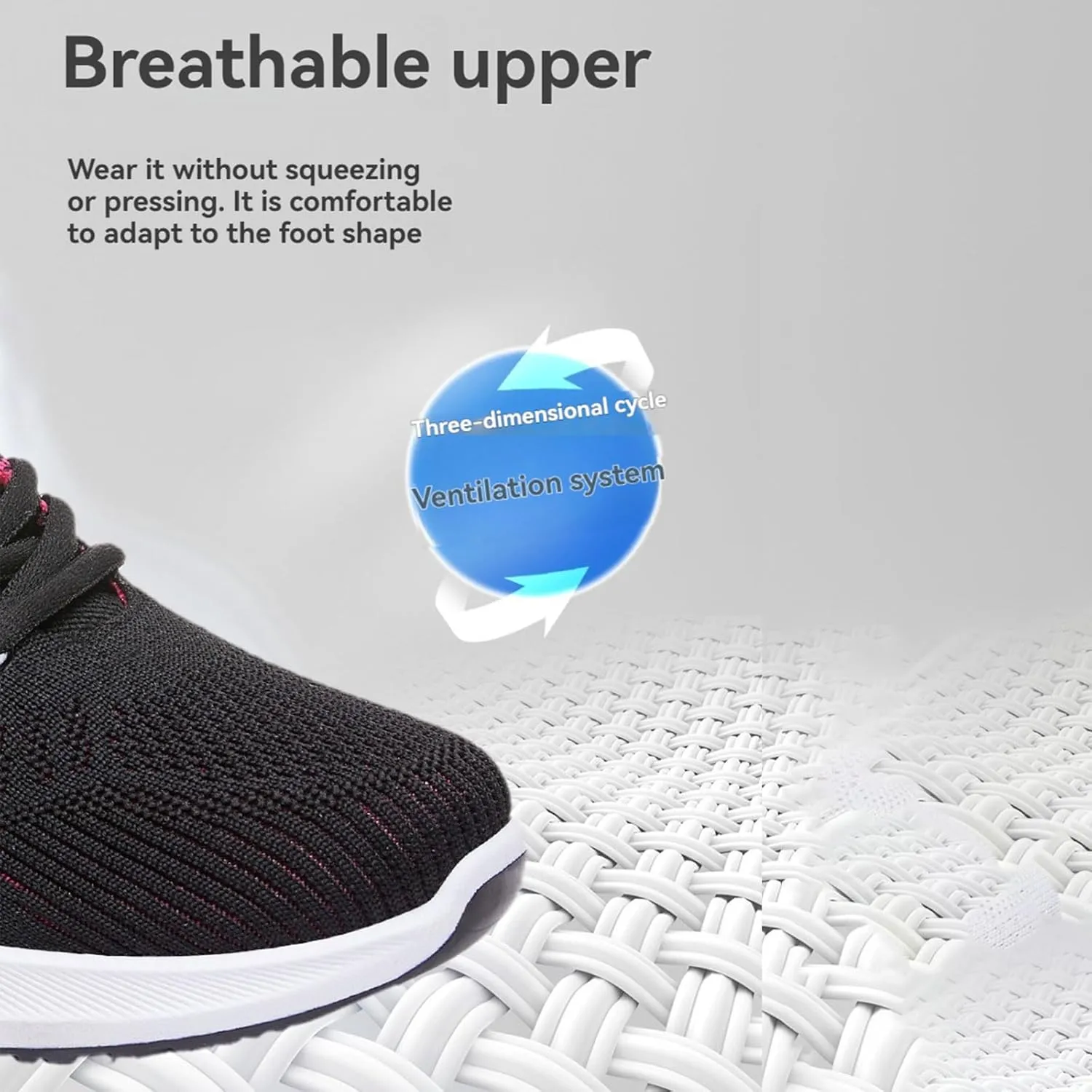 Tennis Shoes for Women, Womens Fashion Sneakers Comfort Wear Orthowear Shoes, Air Cushion Mesh Breathable Sneakers Walking Shoe for Workout Sports Tenis para Mujeres