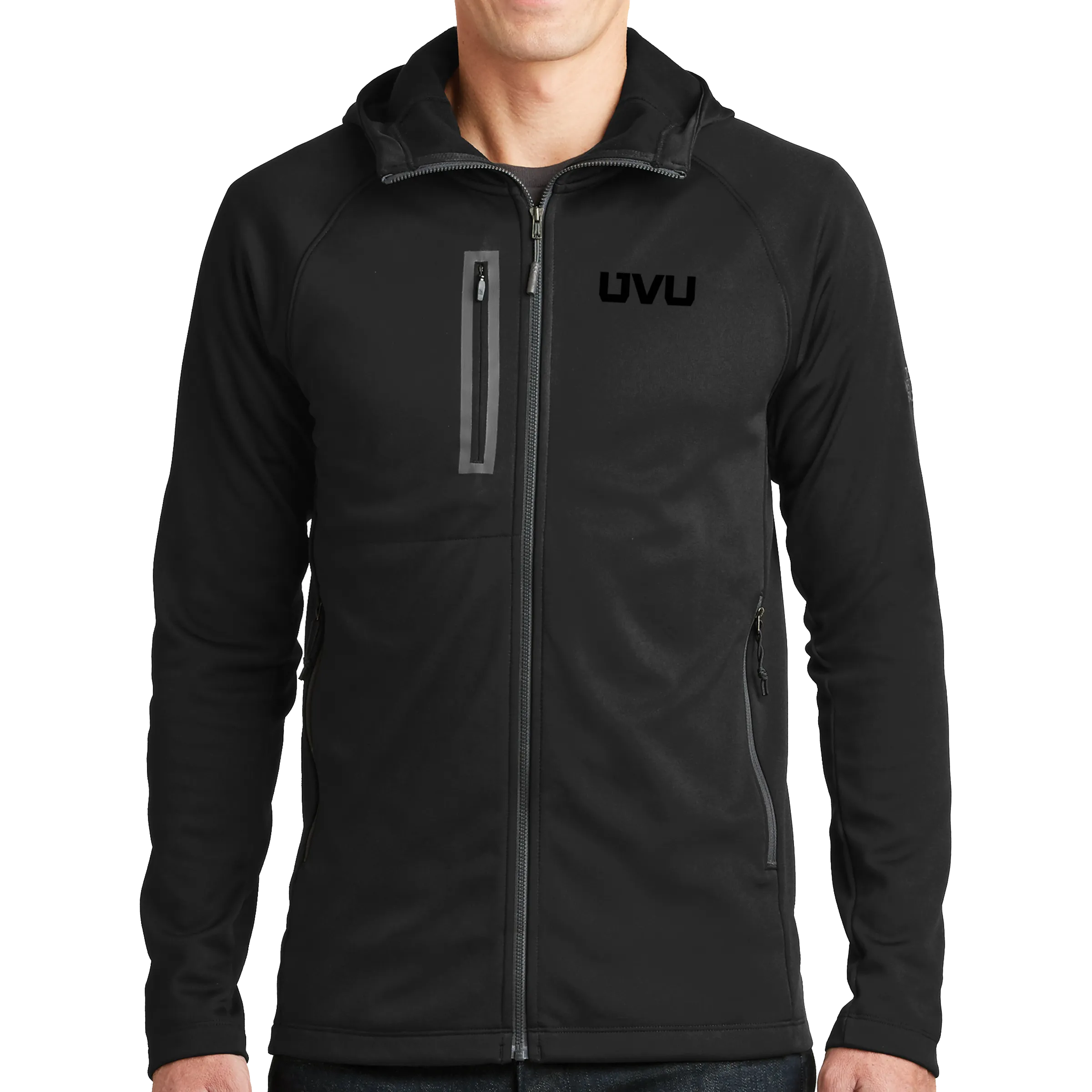 The North Face Canyon Flats Fleece Hooded Jacket- Mono Emb