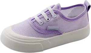 Toddler Kids Canvas Flats Shoes Single Mesh Breathable Casual Slip On Shoes for Girls Baby Canvas Sneakers Boys