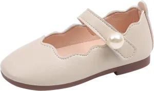 Toddler Little Girls Flower Dress Shoes Mary Jane Ballet Flat Princess Comfy Soft Pary School Wedding Shoes